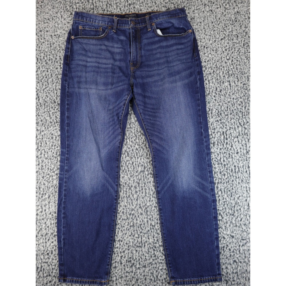 Lucky Brand 121 Athletic Slim Mens 36x32 Blue Denim Jeans 7M12635